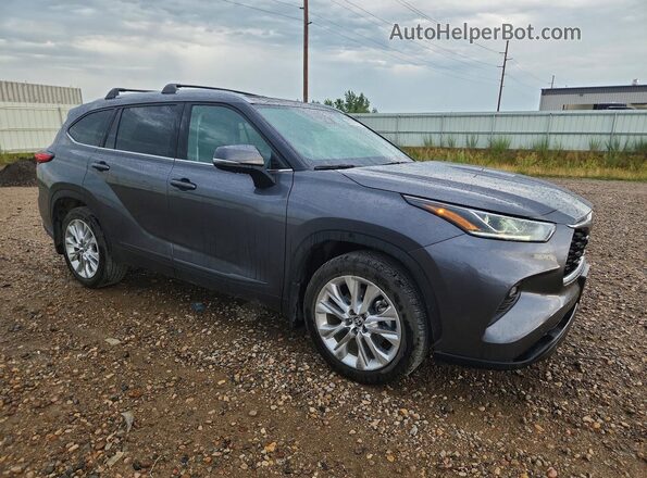 5TDKDRBH2PS035120 2023 TOYOTA HIGHLANDER Gray Передня права чверть