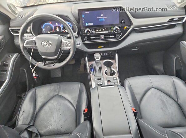 5TDKDRBH2PS035120 2023 TOYOTA HIGHLANDER Gray Вид панелі приладів