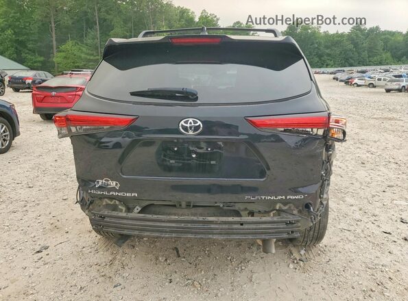5TDKDRBH2PS046537 2023 TOYOTA HIGHLANDER Black Widok z tyłu