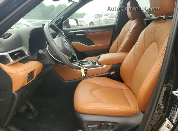5TDKDRBH2PS046537 2023 TOYOTA HIGHLANDER Black Widok wnętrza z przodu