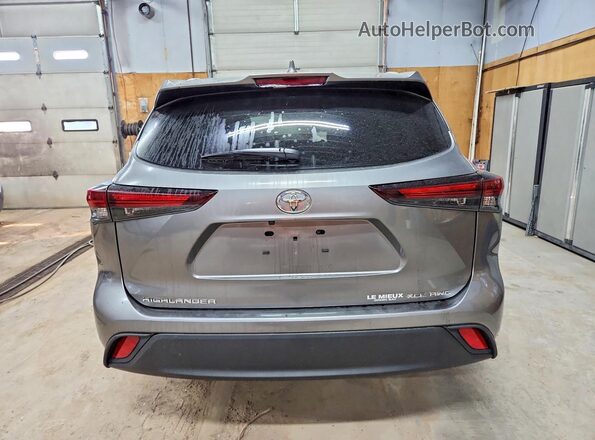 5TDKDRBH3SS592028 2025 TOYOTA HIGHLANDER Серый Вид сзади