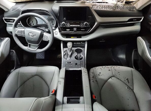 5TDKDRBH3SS592028 2025 TOYOTA HIGHLANDER Серый Вид панели приборов