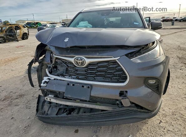 5TDKDRBH4PS503395 2023 TOYOTA HIGHLANDER Gray Вид ззаду