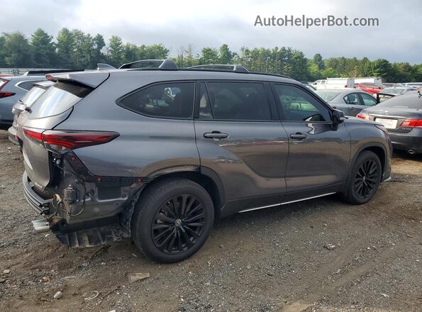 5TDKDRBH4RS558318 2024 TOYOTA HIGHLANDER Gray Trasero derecho