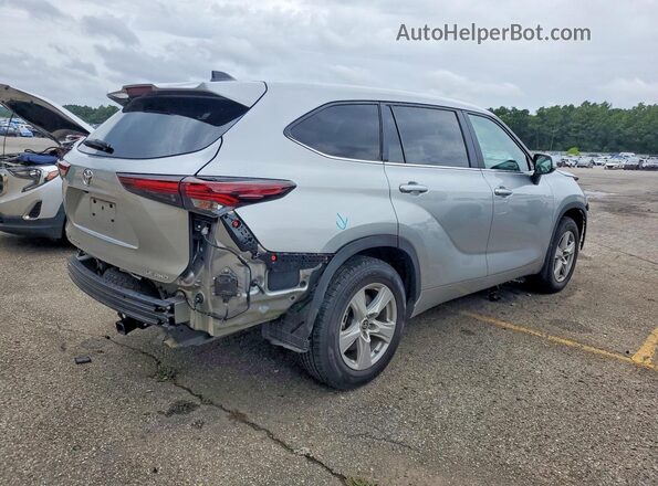 5TDKDRBH4SS576209 2025 TOYOTA HIGHLANDER Серебряный Задняя правая четверть