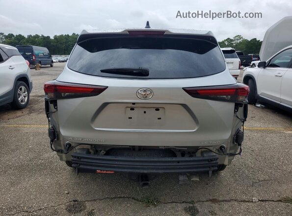 5TDKDRBH4SS576209 2025 TOYOTA HIGHLANDER Серебряный Вид сзади