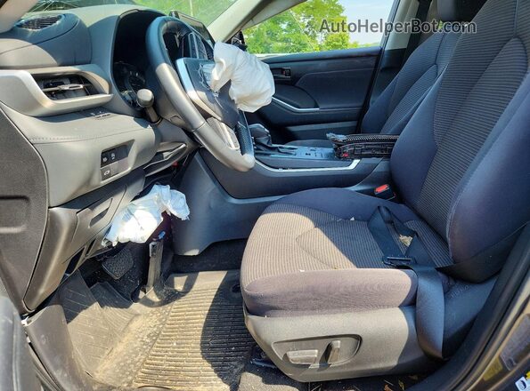 5TDKDRBH4SS582852 2025 TOYOTA HIGHLANDER Gray წინა სალონის ხედი
