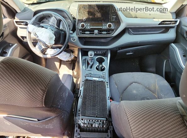 5TDKDRBH4SS582852 2025 TOYOTA HIGHLANDER Gray წინა პანელის ხედი