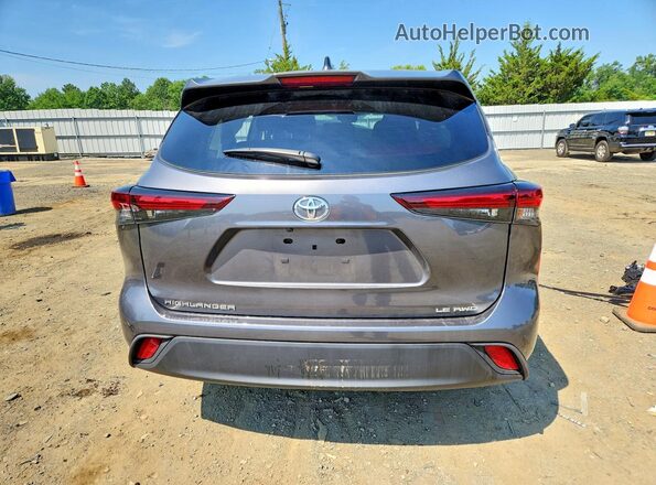 5TDKDRBH4SS582852 2025 TOYOTA HIGHLANDER Gray უკანა ხედი