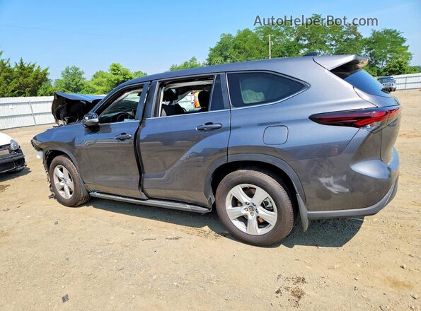 5TDKDRBH4SS582852 2025 TOYOTA HIGHLANDER Gray უკანა მარცხენა