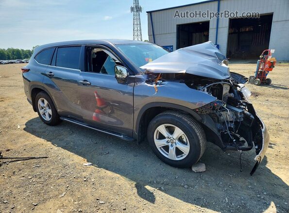 5TDKDRBH4SS582852 2025 TOYOTA HIGHLANDER Gray წინა მარჯვენა