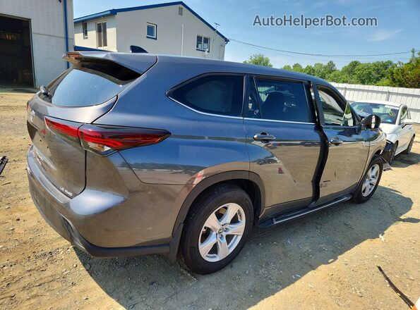 5TDKDRBH4SS582852 2025 TOYOTA HIGHLANDER Gray უკანა მარჯვენა