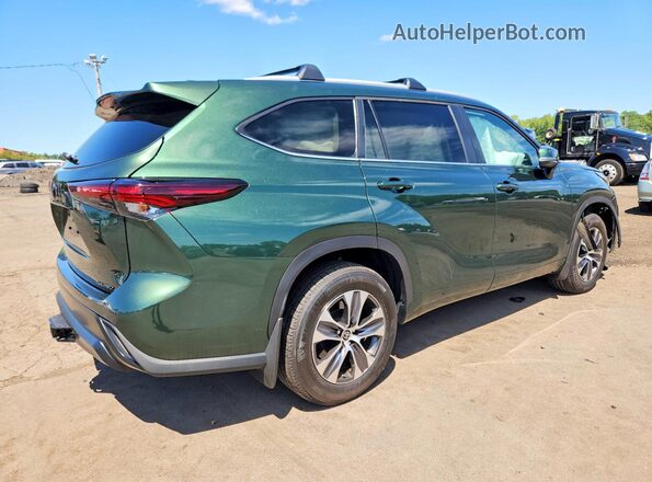 5TDKDRBH4SS584892 2025 TOYOTA HIGHLANDER Green უკანა მარჯვენა