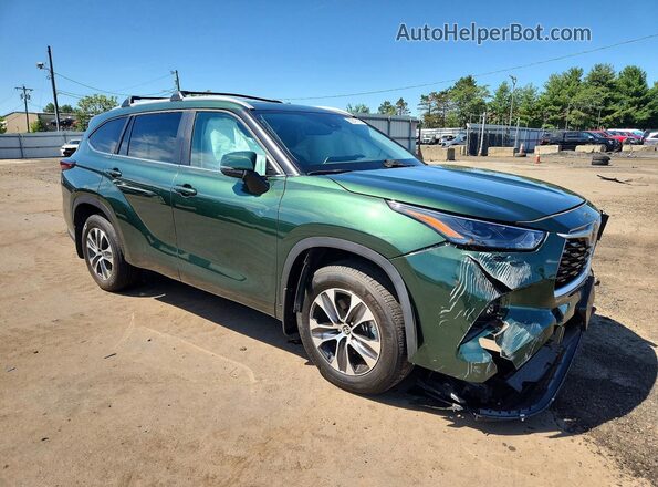 5TDKDRBH4SS584892 2025 TOYOTA HIGHLANDER Green წინა მარჯვენა