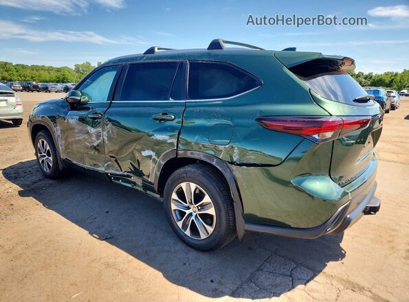 5TDKDRBH4SS584892 2025 TOYOTA HIGHLANDER Green უკანა მარცხენა