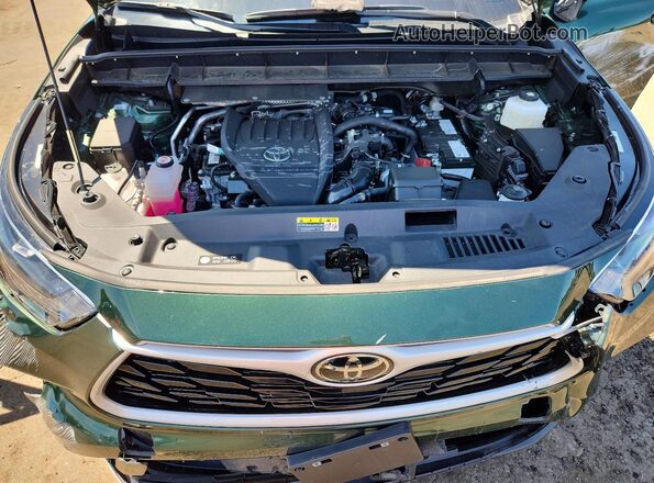 5TDKDRBH4SS584892 2025 TOYOTA HIGHLANDER Green ძრავის განყოფილების ხედი