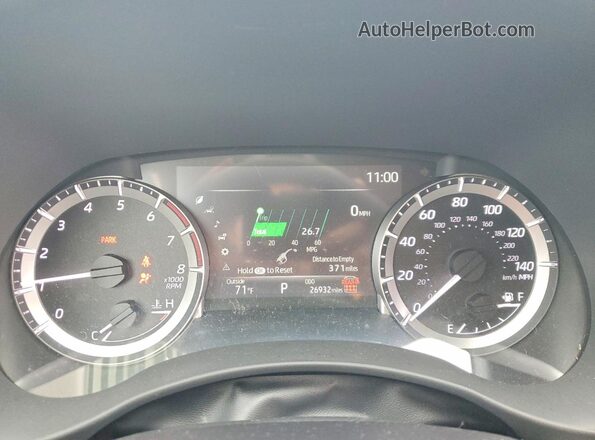5TDKDRBH4SS591311 2025 TOYOTA HIGHLANDER Silver Instrument cluster view