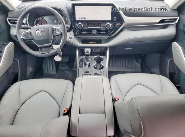 5TDKDRBH4SS591311 2025 TOYOTA HIGHLANDER Silver Dashboard view