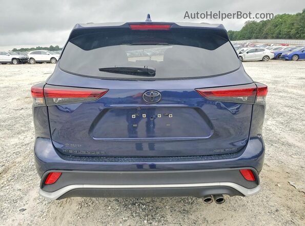 5TDKDRBH4TS597546 2026 TOYOTA HIGHLANDER Blue Вид ззаду