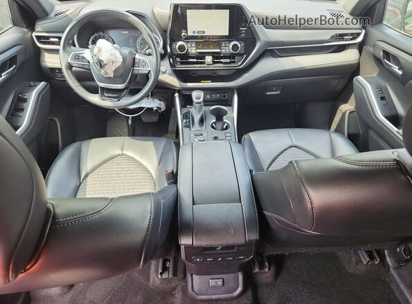 5TDKDRBH5PS004637 2023 TOYOTA HIGHLANDER Gray Առջևի վահանակի տեսք