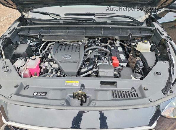 5TDKDRBH5PS526345 2023 TOYOTA HIGHLANDER Black ძრავის განყოფილების ხედი