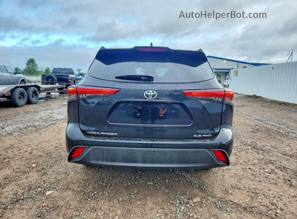 5TDKDRBH5PS526345 2023 TOYOTA HIGHLANDER Black უკანა ხედი
