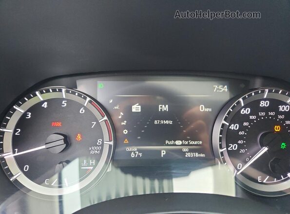 5TDKDRBH5PS526345 2023 TOYOTA HIGHLANDER Black ხელსაწყოთა პანელის ხედი