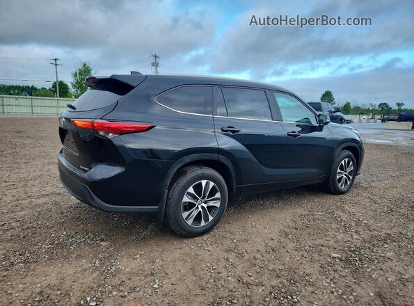5TDKDRBH5PS526345 2023 TOYOTA HIGHLANDER Black უკანა მარჯვენა