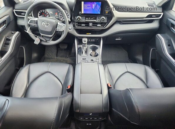 5TDKDRBH5PS526345 2023 TOYOTA HIGHLANDER Black წინა პანელის ხედი