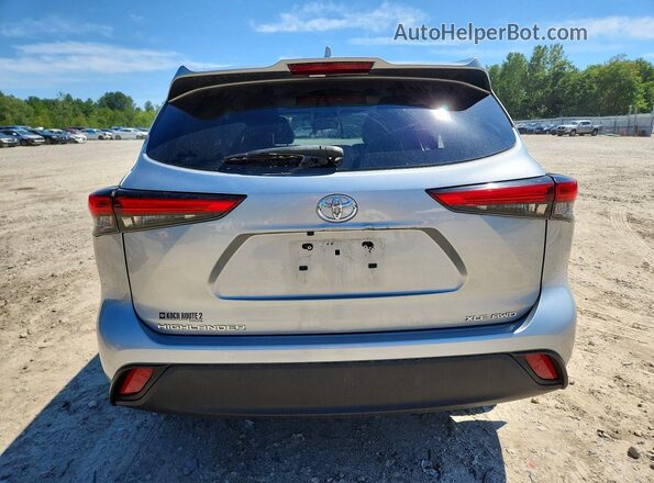 5TDKDRBH6PS039946 2023 TOYOTA HIGHLANDER Silver Rear view