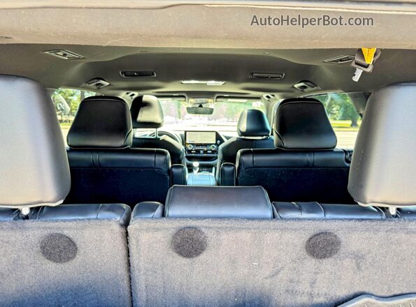 5TDKDRBH7PS508087 2023 TOYOTA HIGHLANDER Black Widok tylnych siedzeń