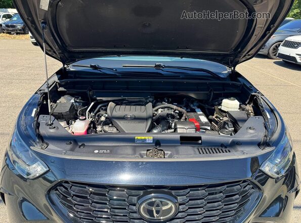 5TDKDRBH7PS508087 2023 TOYOTA HIGHLANDER Black Widok deski rozdzielczej