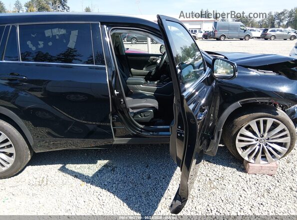 5TDKDRBH7PS518604 2023 TOYOTA HIGHLANDER Black Widok wnętrza z przodu