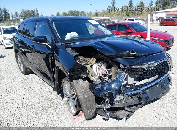5TDKDRBH7PS518604 2023 TOYOTA HIGHLANDER Black Widok z przodu