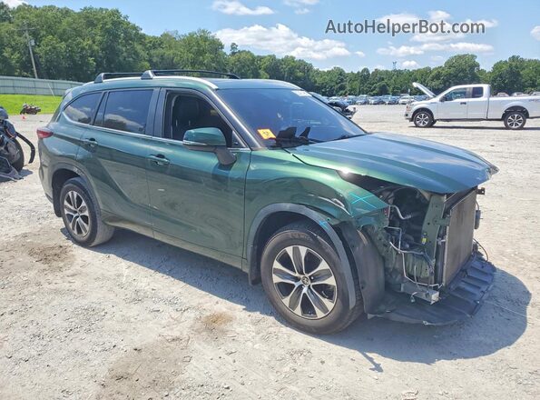 5TDKDRBH9PS501786 2023 TOYOTA HIGHLANDER Green Front right
