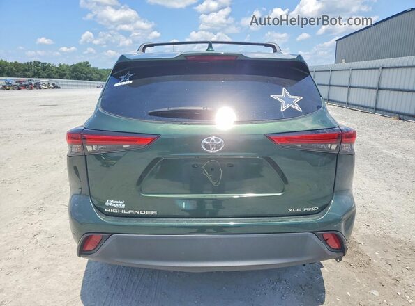 5TDKDRBH9PS501786 2023 TOYOTA HIGHLANDER Green Rear view