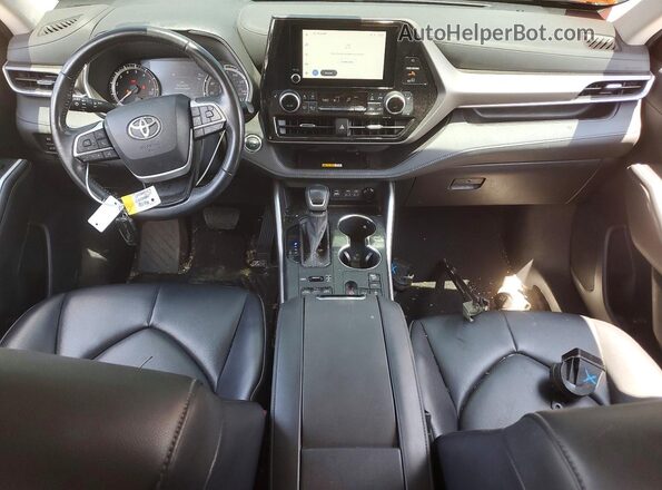 5TDKDRBH9PS501786 2023 TOYOTA HIGHLANDER Green Dashboard view