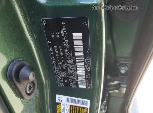 5TDKDRBH9PS501786 2023 TOYOTA HIGHLANDER Green VIN sticker view