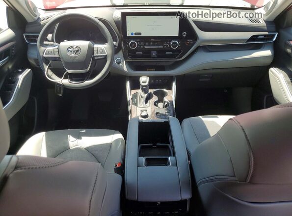 5TDKDRBH9SS584452 2025 TOYOTA HIGHLANDER Burgundy Вид панелі приладів