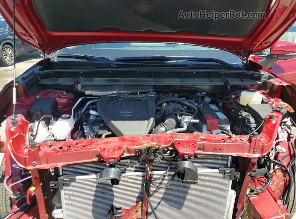 5TDKDRBH9SS584452 2025 TOYOTA HIGHLANDER Burgundy Вид підкапотного простору