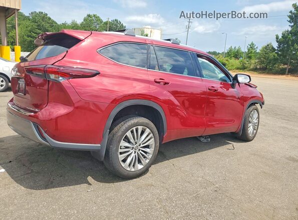 5TDKDRBHXSS576831 2025 TOYOTA HIGHLANDER Red Trasero derecho