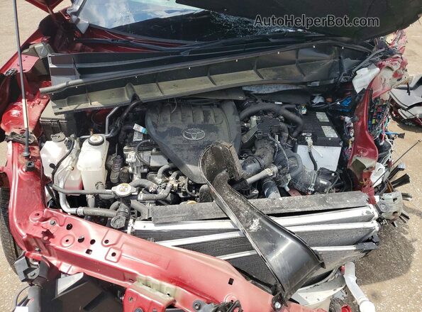 5TDKDRBHXSS576831 2025 TOYOTA HIGHLANDER Red Vista interior trasera