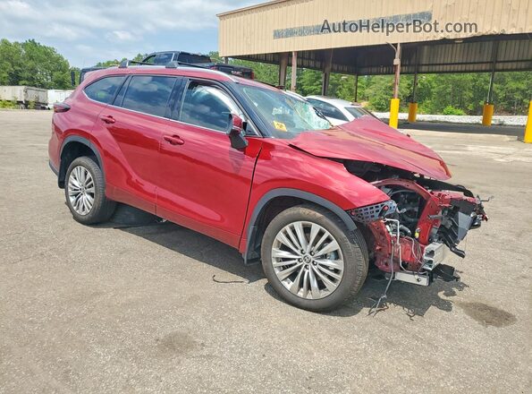 5TDKDRBHXSS576831 2025 TOYOTA HIGHLANDER Red Delantero derecho