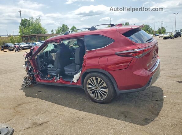 5TDKDRBHXSS576831 2025 TOYOTA HIGHLANDER Red Trasero izquierdo