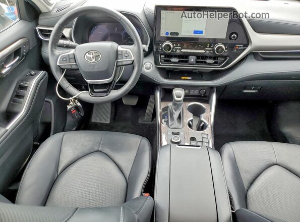 5TDKDRBHXSS578076 2025 TOYOTA HIGHLANDER White წინა პანელის ხედი