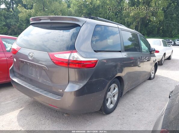 5TDKK3DC0GS694219 2016 TOYOTA SIENNA Gray Trasero derecho