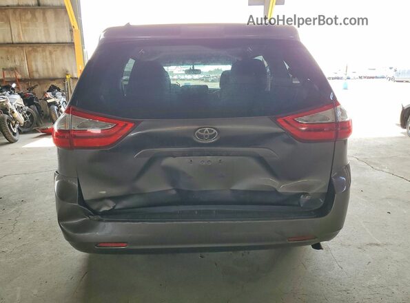5TDKK3DC3GS714429 2016 TOYOTA SIENNA Gray Vista trasera