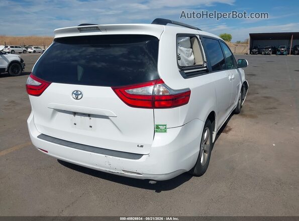 5TDKK3DC4GS712320 2016 TOYOTA SIENNA Белый Задняя правая четверть