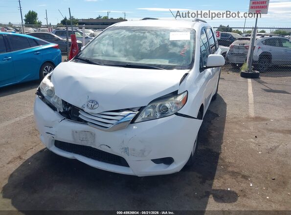 5TDKK3DC4GS712320 2016 TOYOTA SIENNA Белый Передняя левая четверть