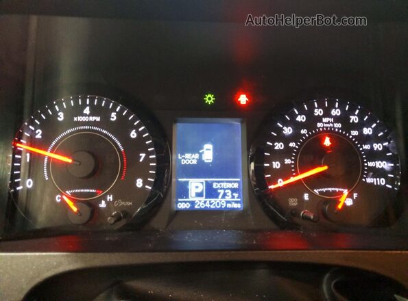 5TDKK3DC4GS720501 2016 TOYOTA SIENNA Gray Vista del cuadro de instrumentos
